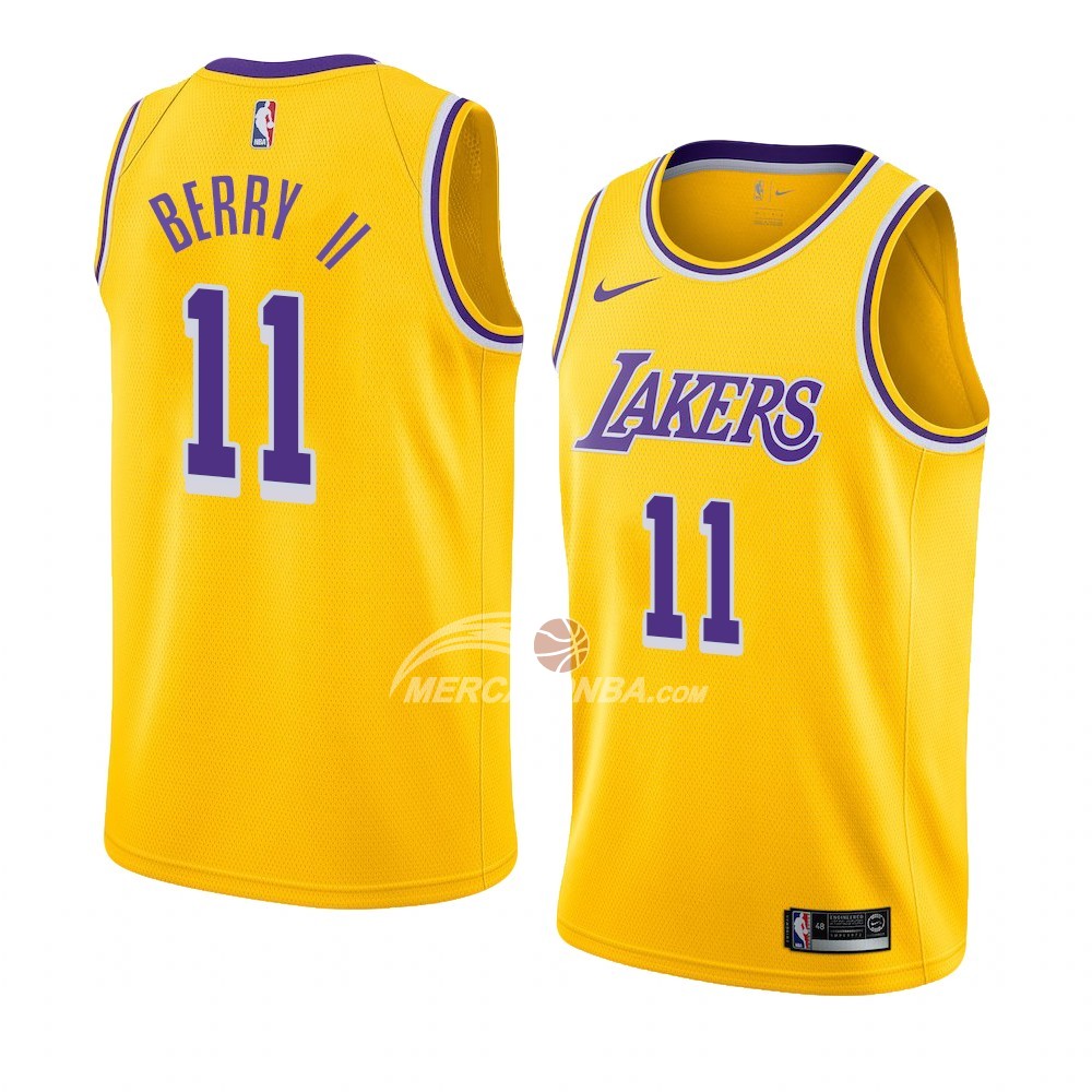 Maglia Los Angeles Lakers Joel Berry Ii Icon 2018-19 Giallo